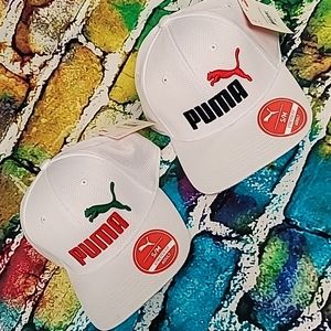 PUMA Evercat Luke Stretch Fit Cap White/Red